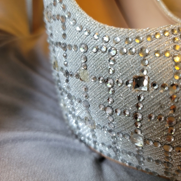 De Blossom Collection silver platform heel - Picture 6 of 9